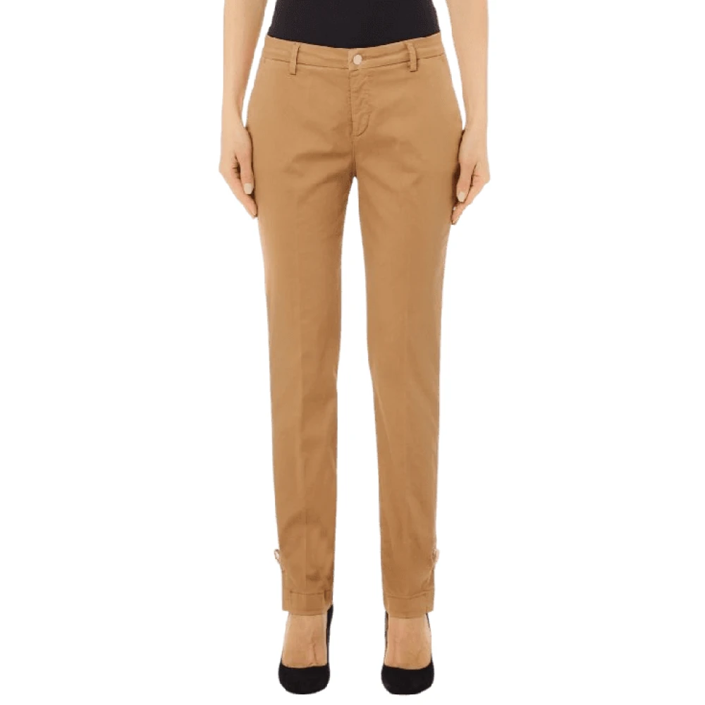 Liu Jo Natuurlijke Beige Chic Chino Broek Beige Dames