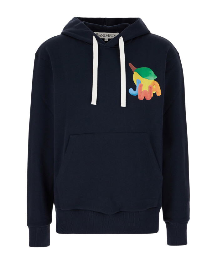sweat-a-capuche-imprime-citron