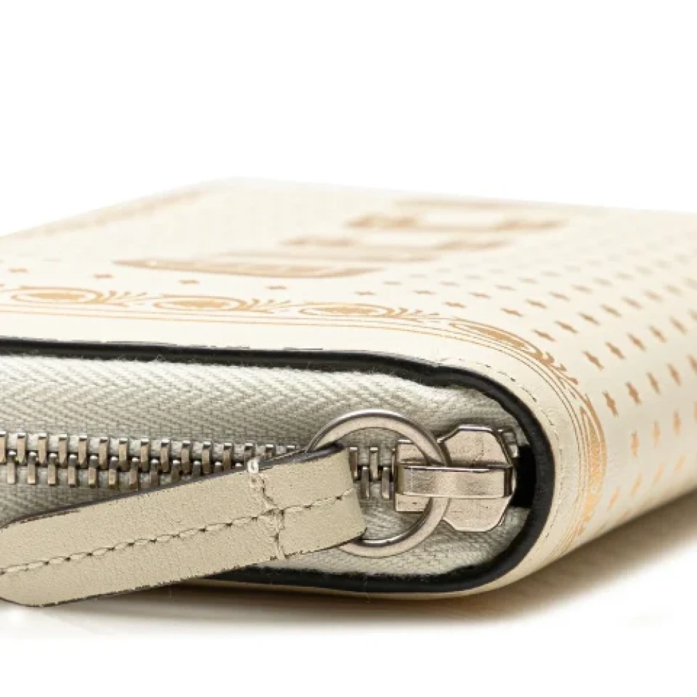 Gucci Vintage Pre-owned Leather wallets Beige Dames