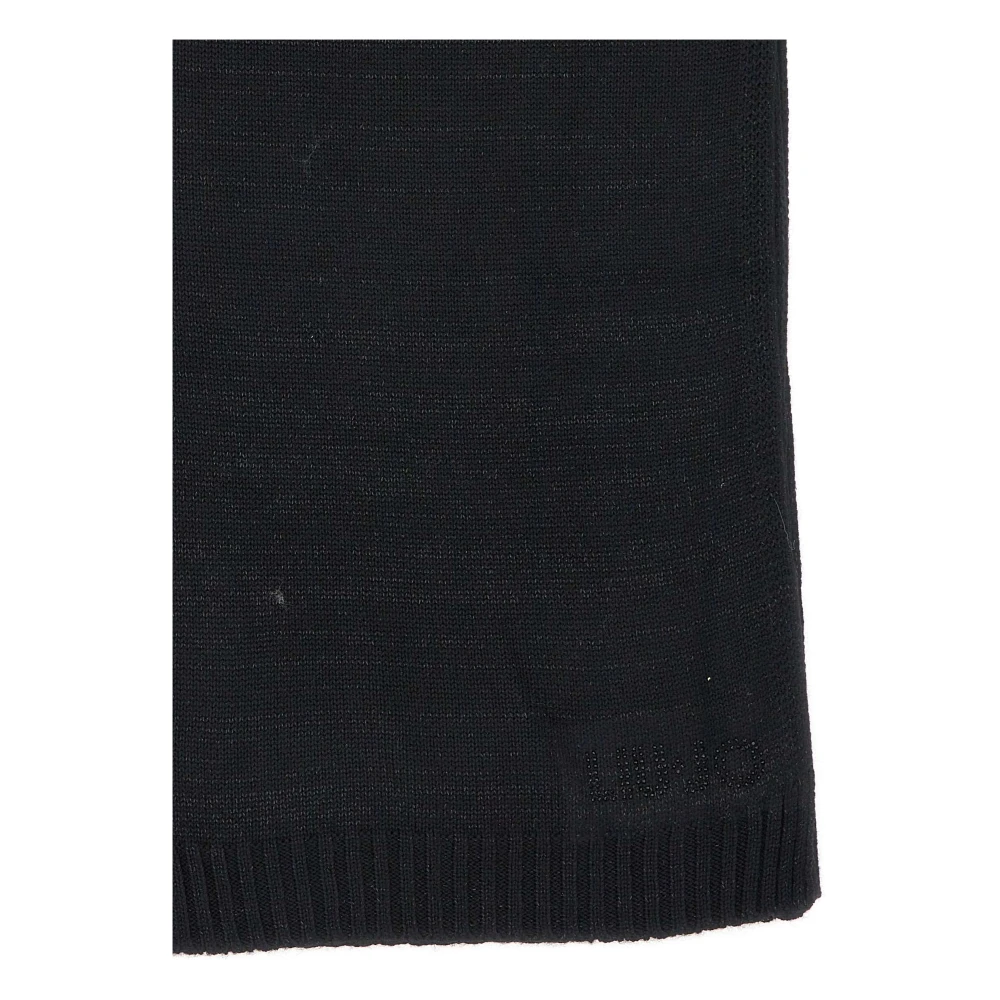 Liu Jo Zwart Wollen Sjaal met Lurex Black Dames