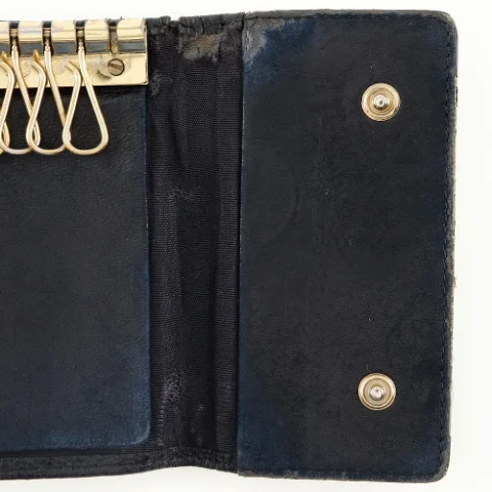 Chanel Vintage Pre-owned Leather key-holders Black Dames