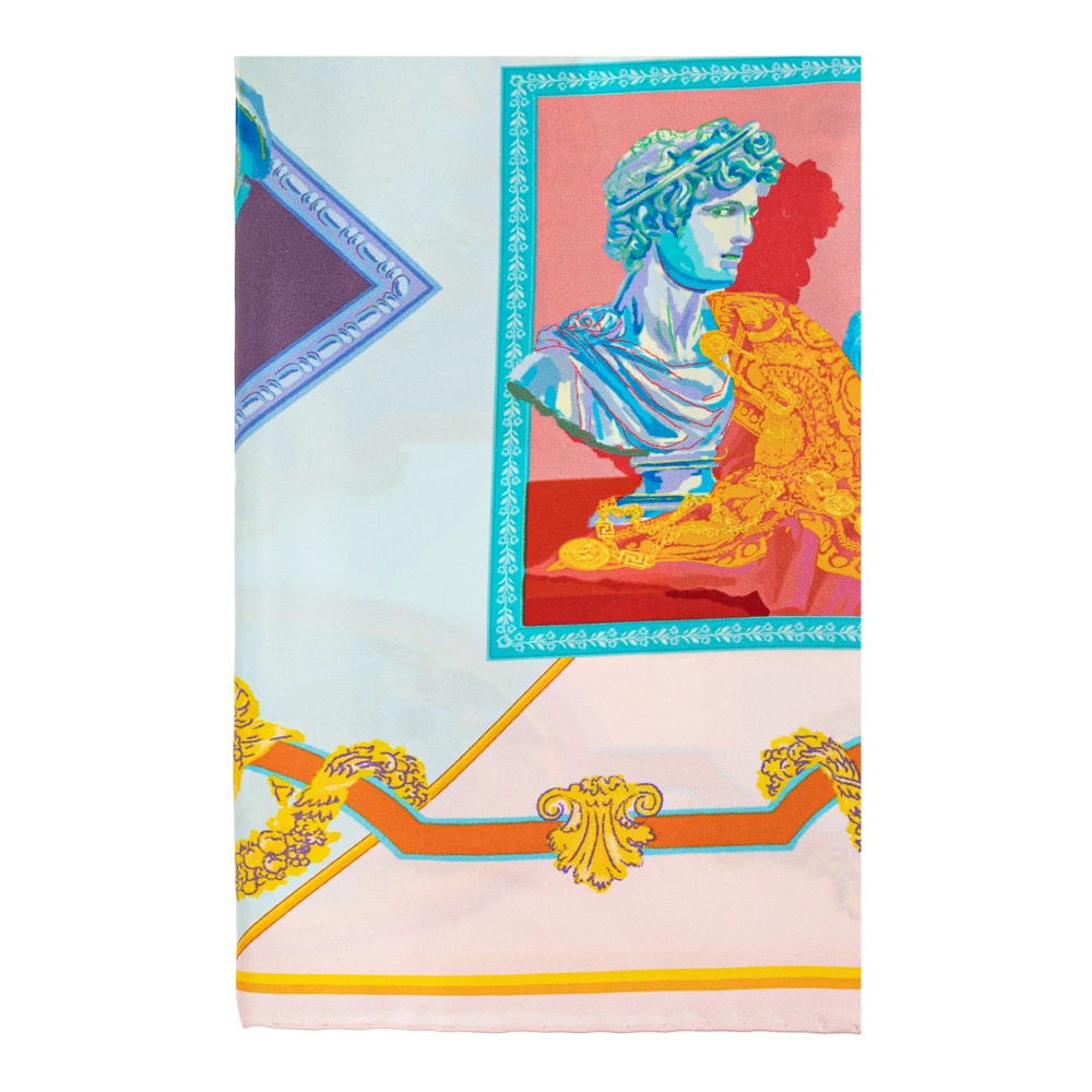 Versace Zijden sjaal met galerijprint Multicolor Unisex