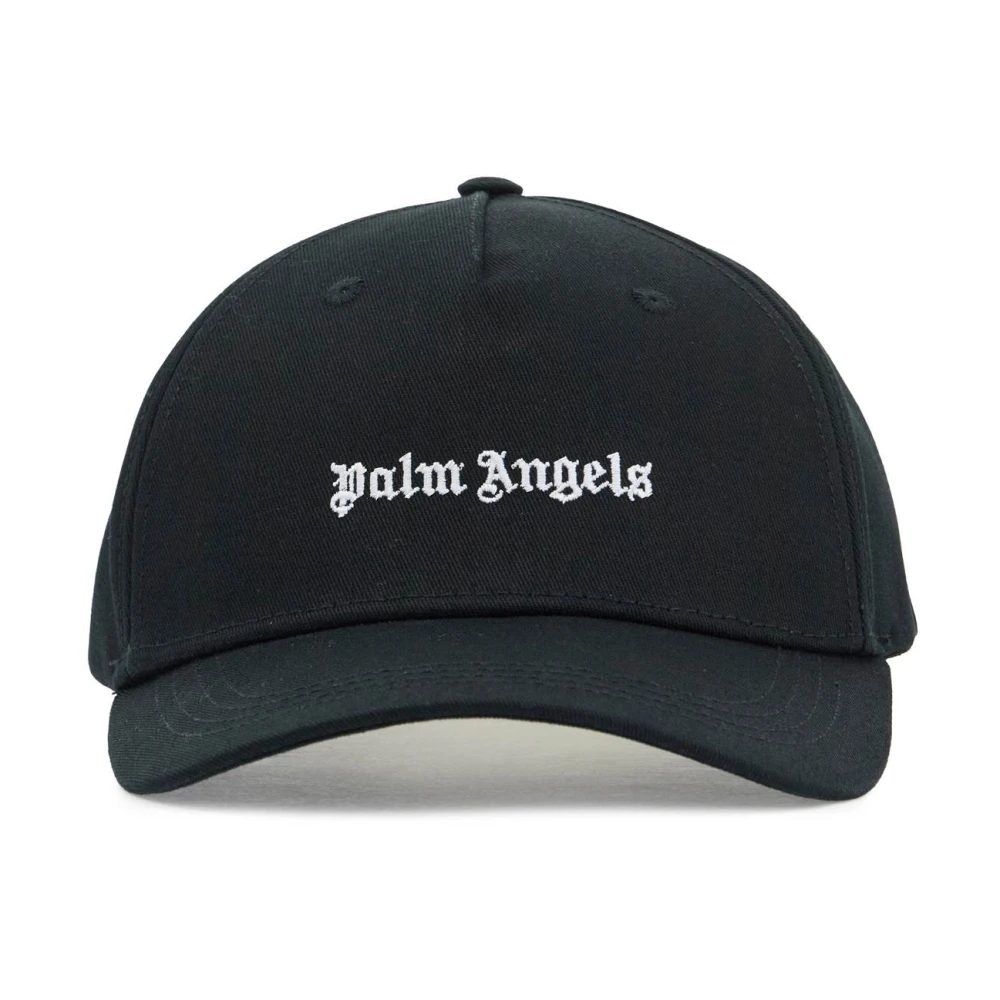 Palm Angels Baseball Cap met Geborduurd Logo Black Heren