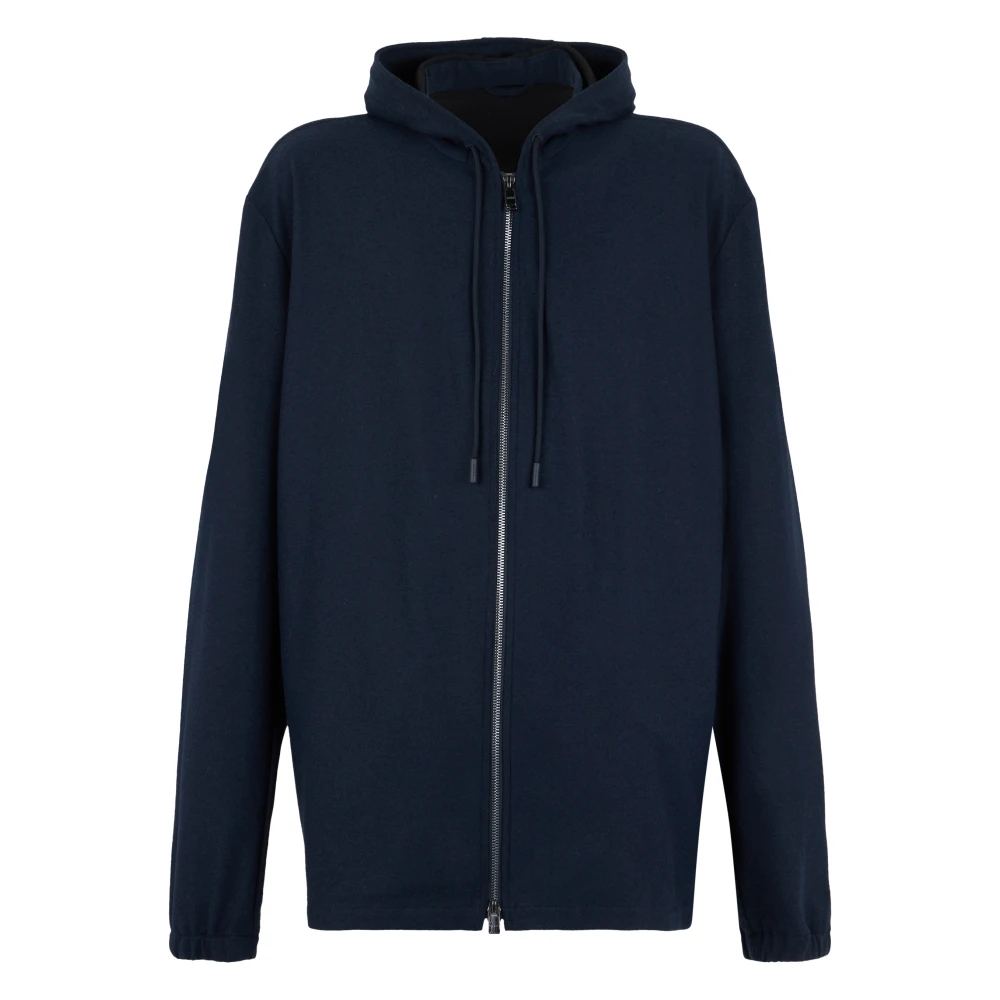 Hugo Men's Blue Hooded Sweatshirt - Zip-Throughs - 4XL - Sweatshirts & Hoodies