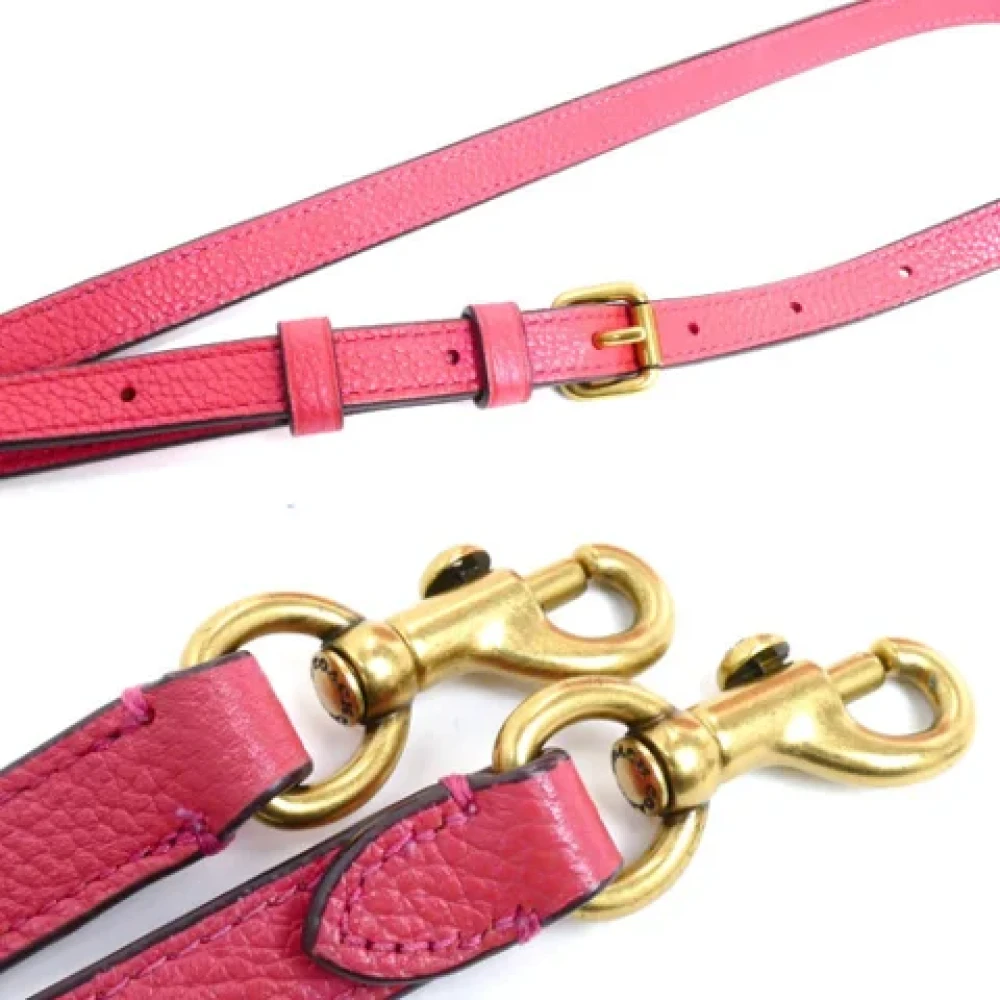 Coach Pre-owned Leather handbags Pink Dames