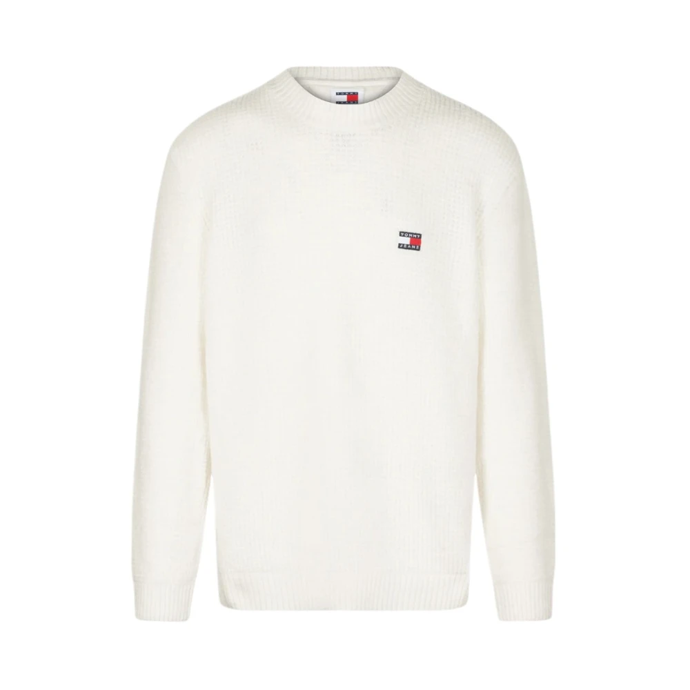 Tommy Jeans Stilren Stickad Topp Beige, Herr