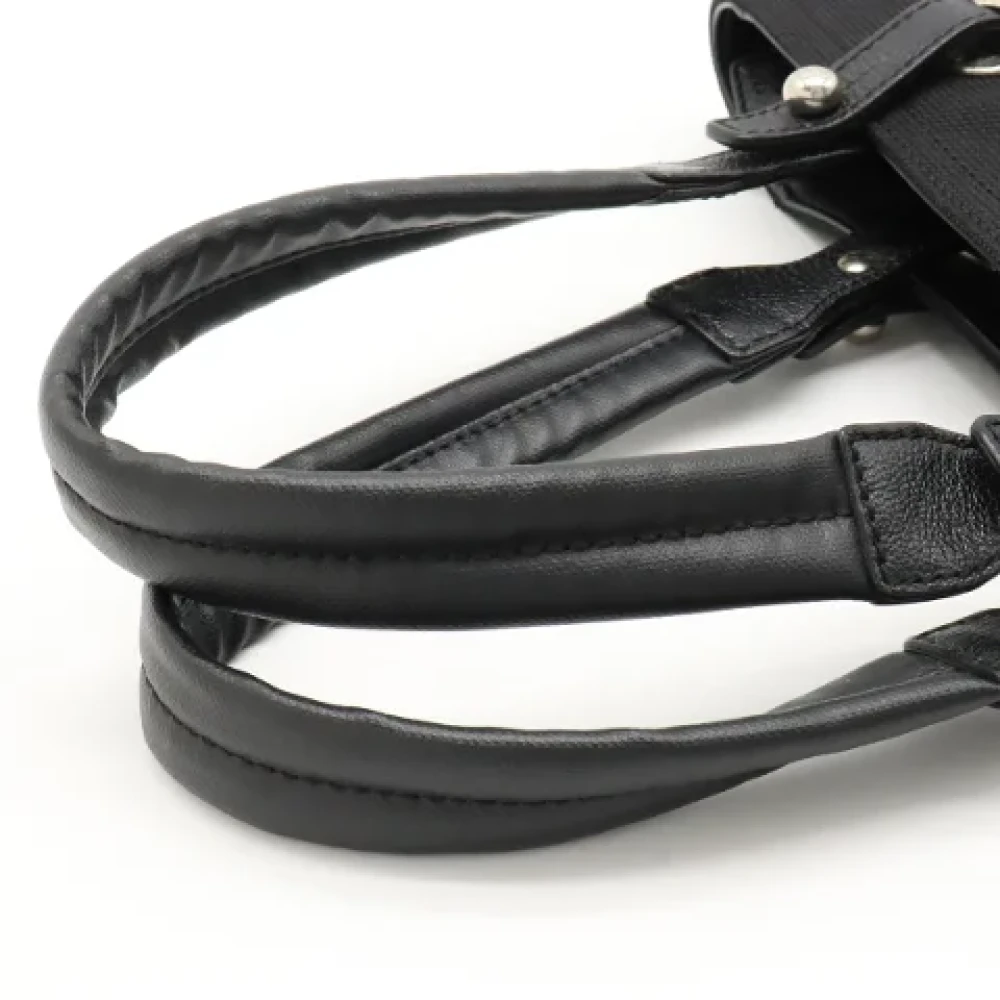 Chanel Vintage Pre-owned Canvas chanel-bags Black Dames