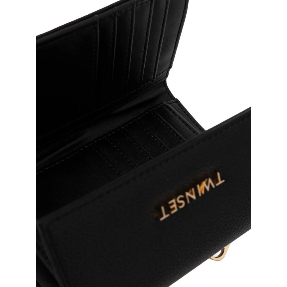 Twinset Zwarte Portemonnee Black Dames