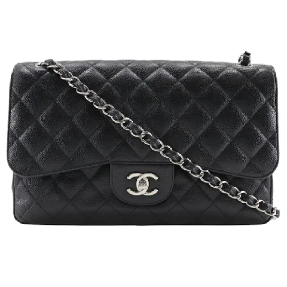Chanel Vintage Pre-owned Leather shoulder-bags Black Dames