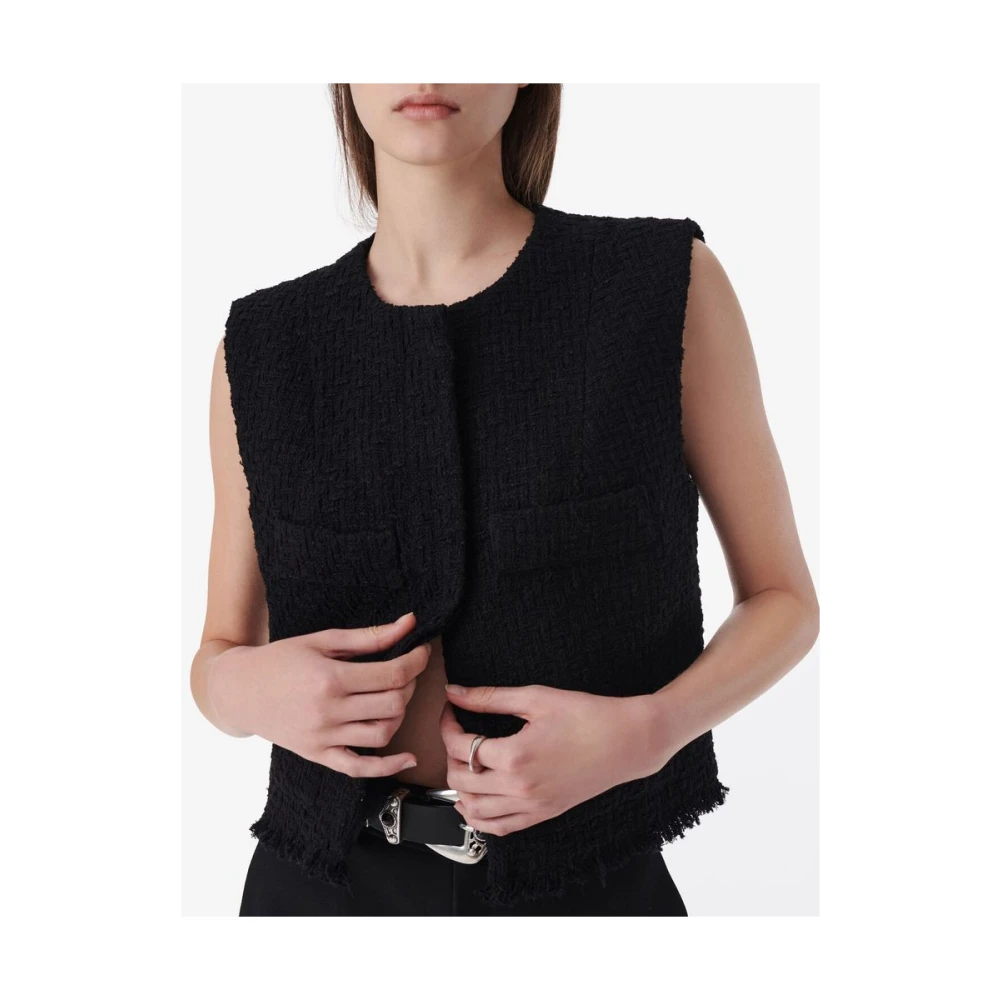 IRO Mouwloze Top Black Dames