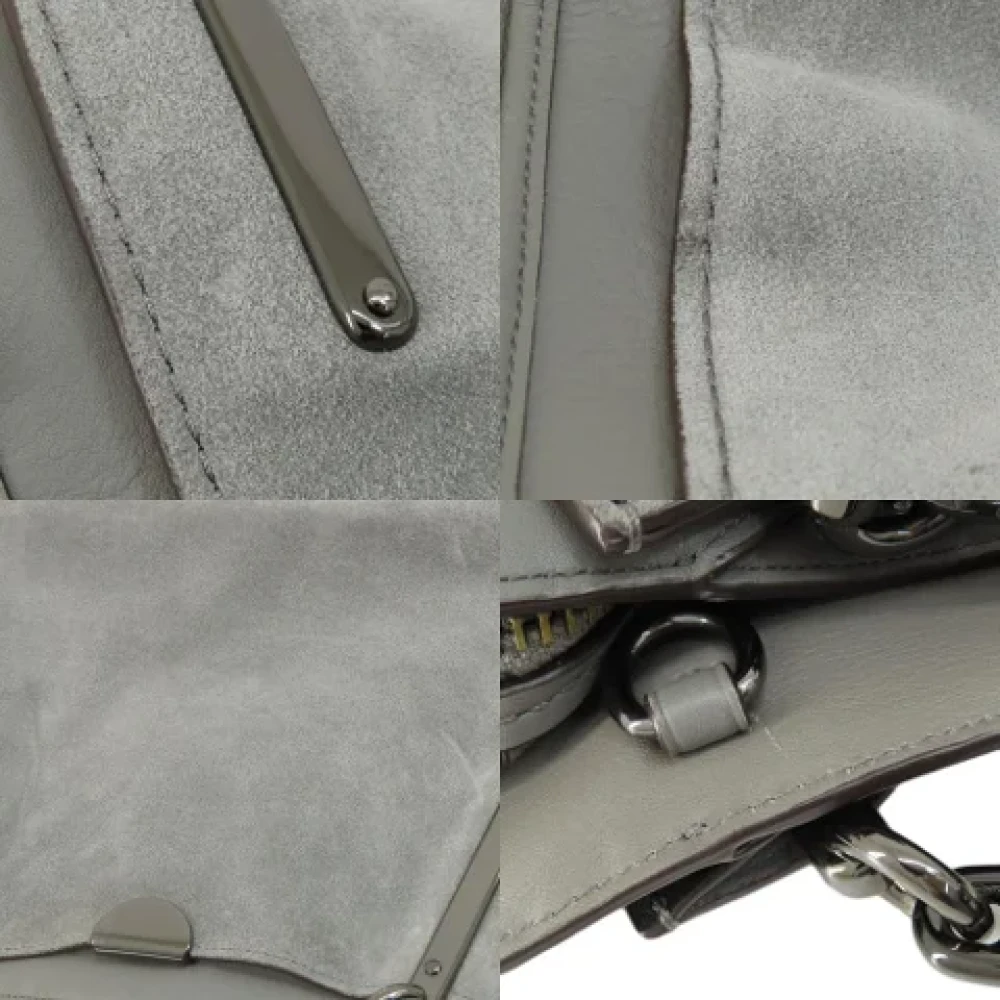 Coach Pre-owned Leather handbags Gray Dames