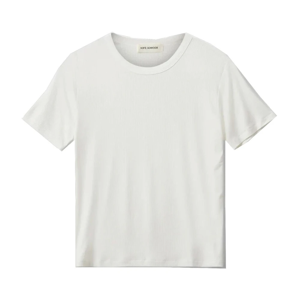 Sofie Schnoor White T-Shirts, Female, S, T-Shirt With Short Sleeves