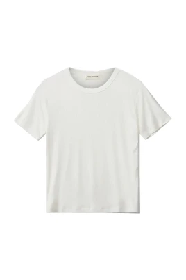 Vit T-shirt med korta ärmar