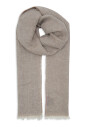 echarpe-unisexe-beige-en-soie-et-lin-avec-couleur-unie
