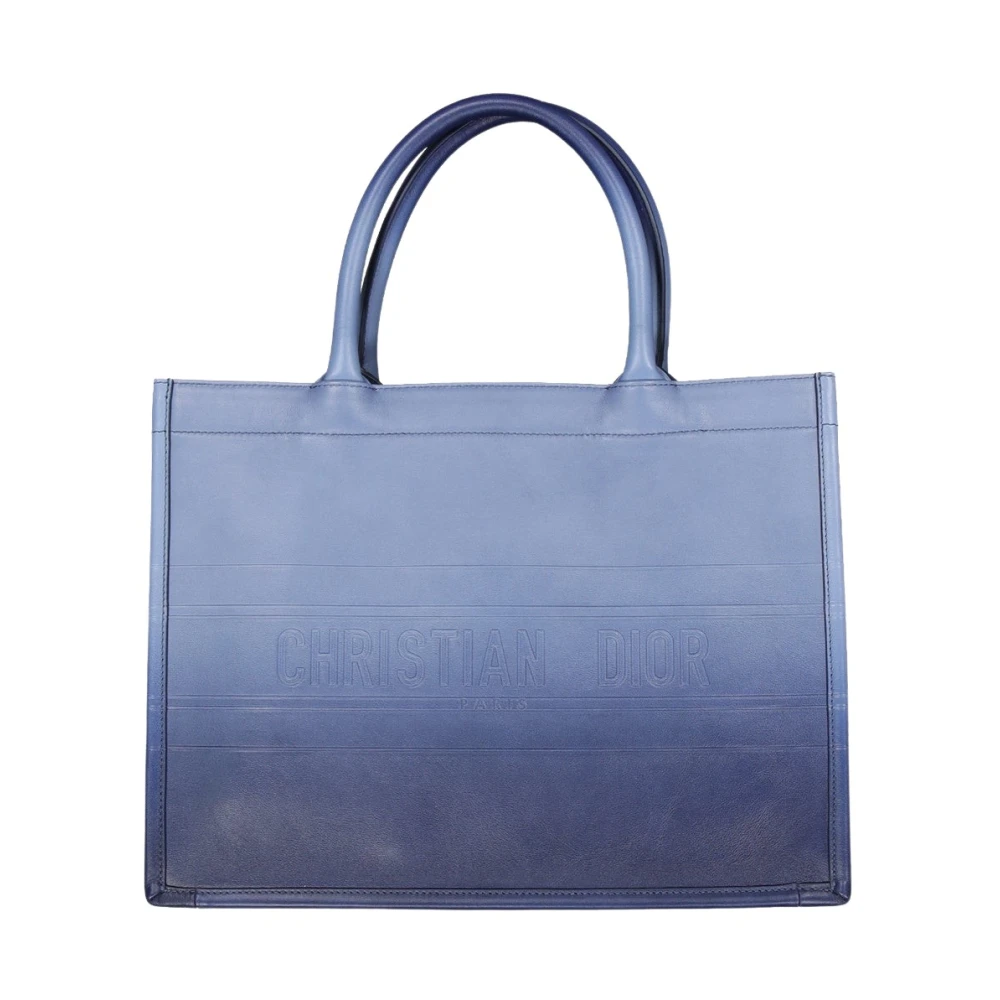 Dior Women's Blue Shopping Bags, One Size, Medium Book Tote