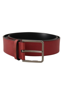 maroon-vitello-silver-metal-logo-buckle-belt
