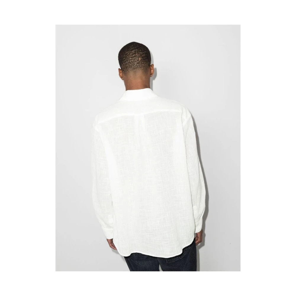 Our Legacy Off White Button-Front Overhemd White Heren