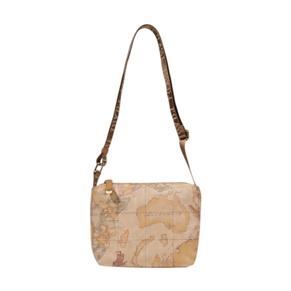Alviero Martini 1a Classe Beige Handtas met Gemengde Stof Samenstelling Beige Dames