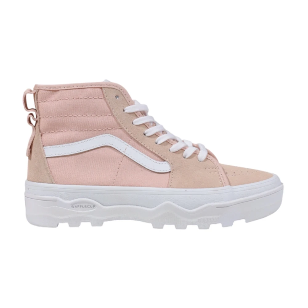 Vans Women's Pink Stylish High-Top Sneakers