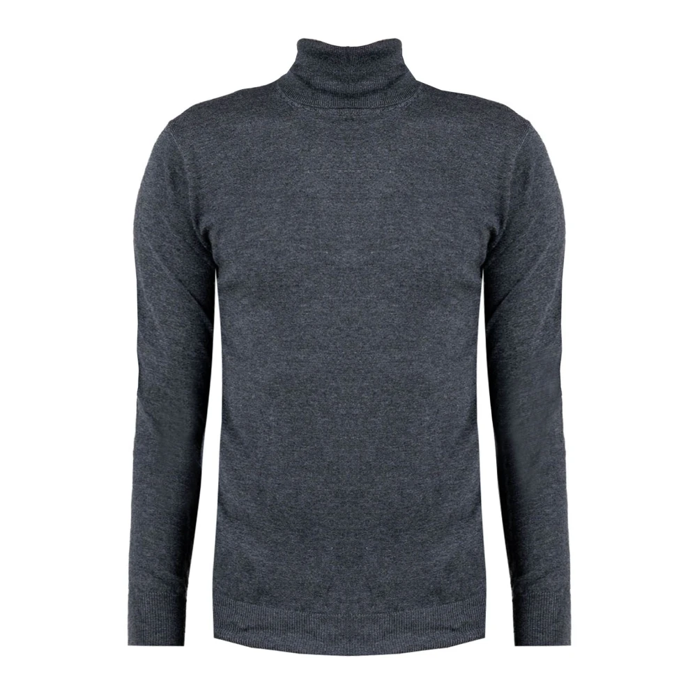 Xagon Man Merino Woltrui met Ribafwerking Gray Heren