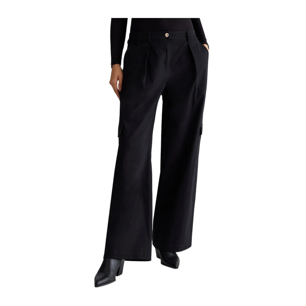 Liu Jo Zwarte Broek Tf4254 T2603 Black Dames