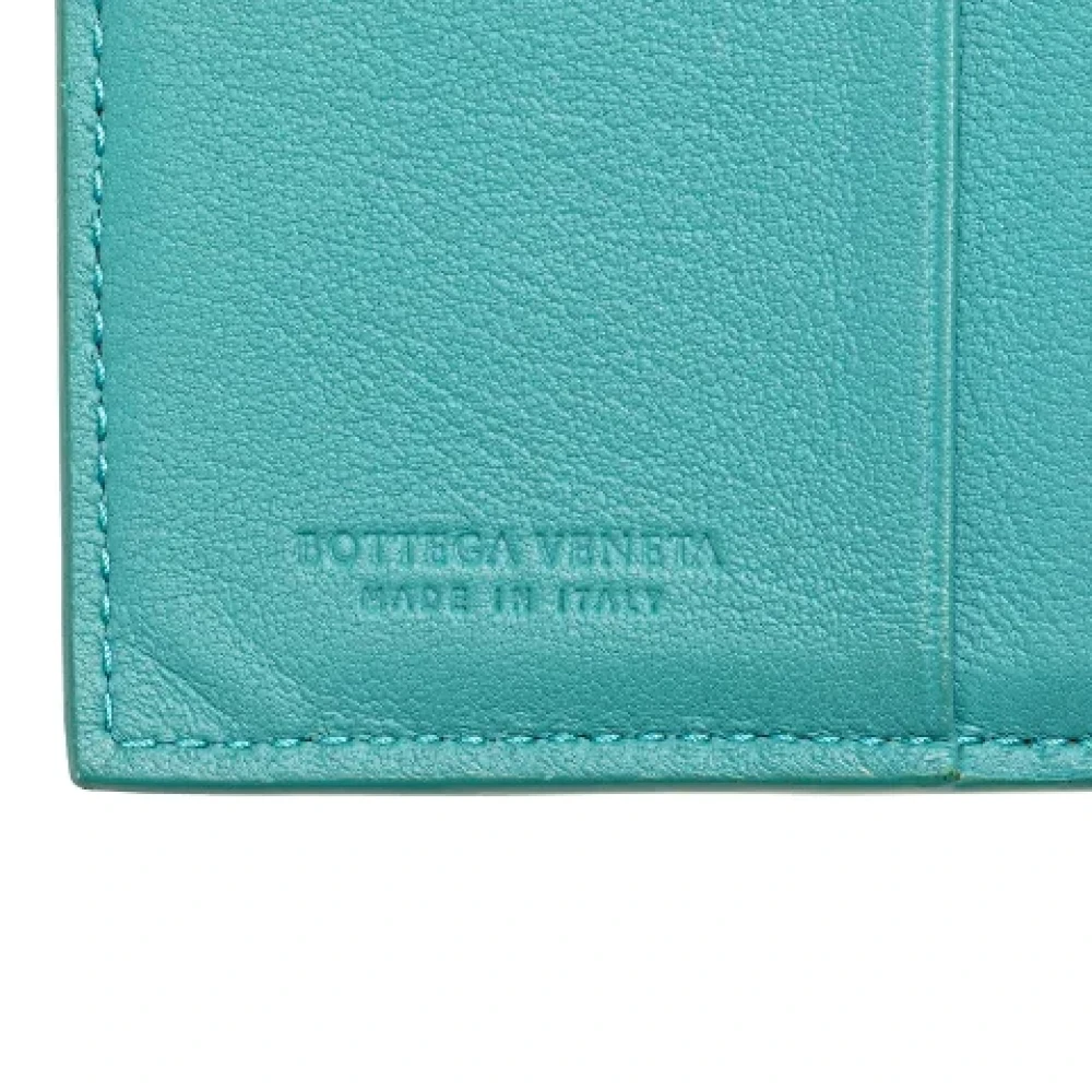 Bottega Veneta Vintage Pre-owned Leather wallets Blue Dames