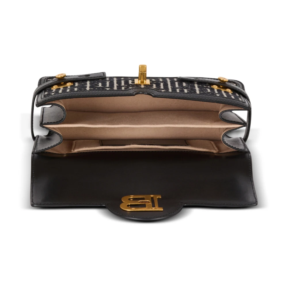Balmain B-Buzz Shoulder 24 Bag Black Dames