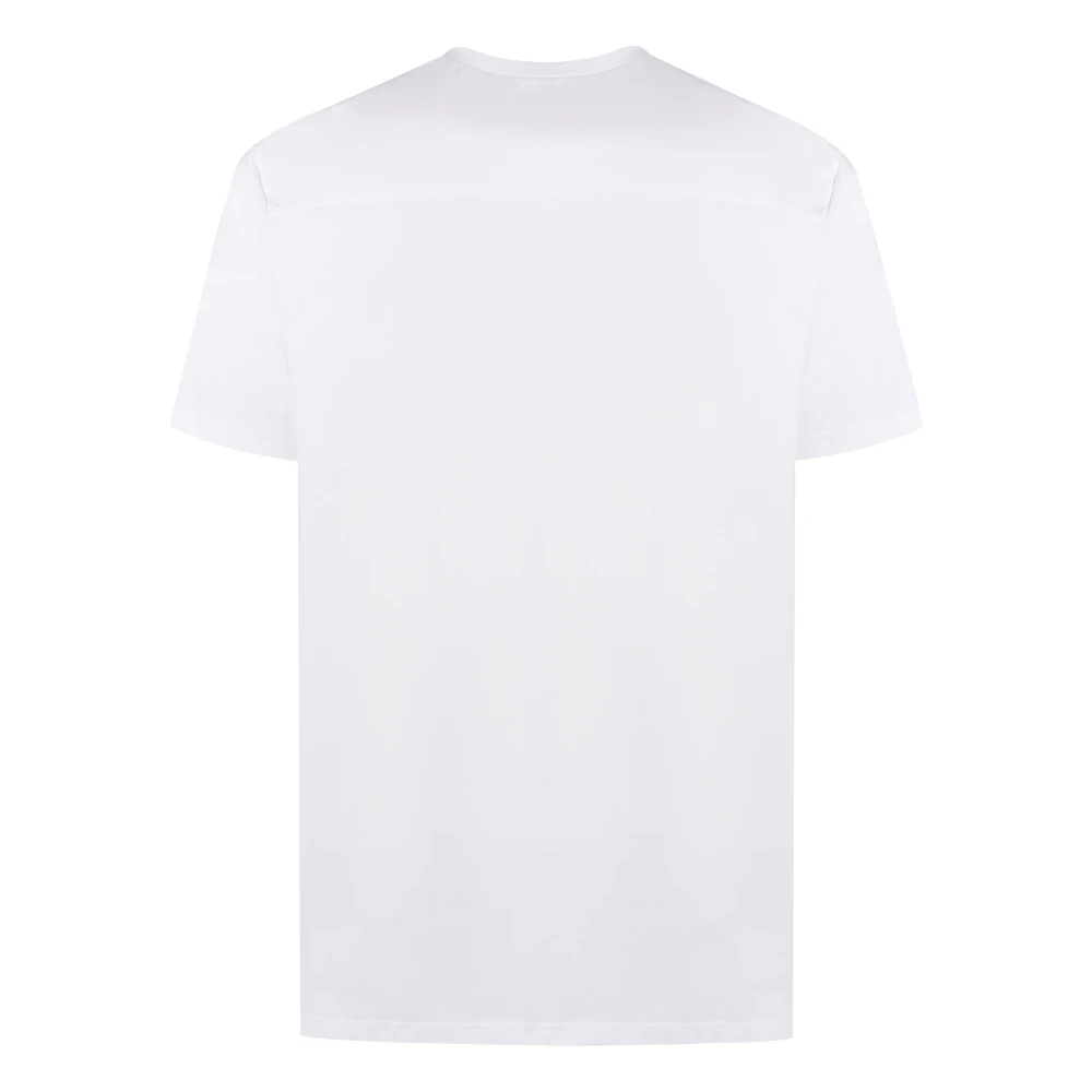 Jil Sander Geribbelde katoenen T-shirt White Heren