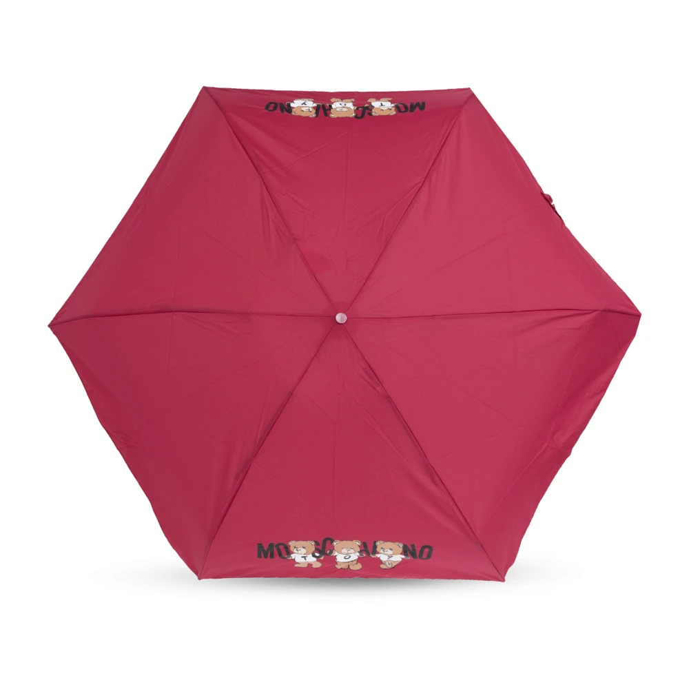 Moschino Paraplu met logo Red Unisex