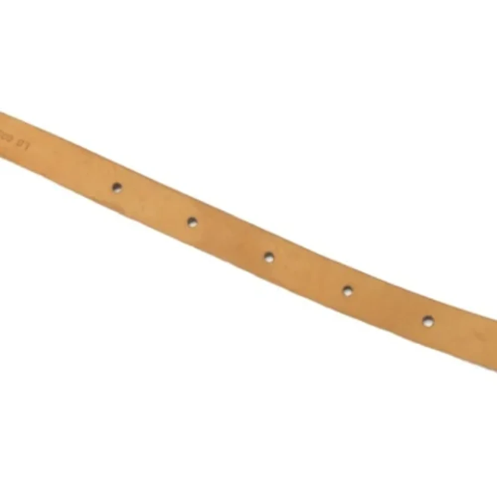 Louis Vuitton Vintage Pre-owned Leather belts Beige Dames