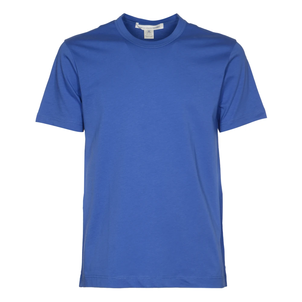 Comme des Garçons Logo Achterkant Katoenen Jersey T-shirts Polos Blue Heren