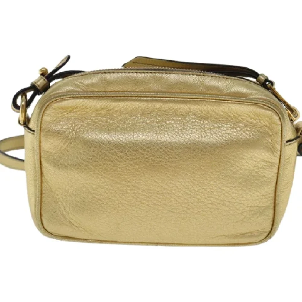 Prada Vintage Pre-owned Leather prada-bags Yellow Dames