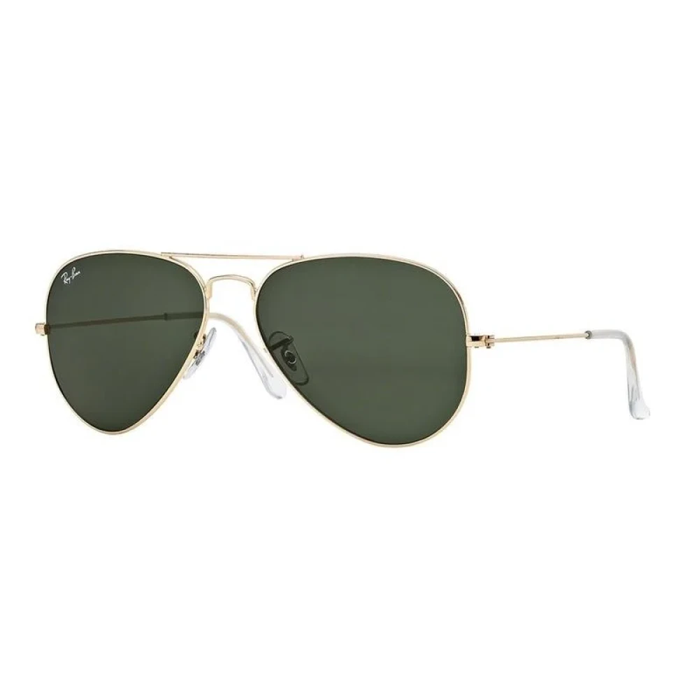 Ray-Ban Unisex Aviator Gold Green Sunglasses - Image 8
