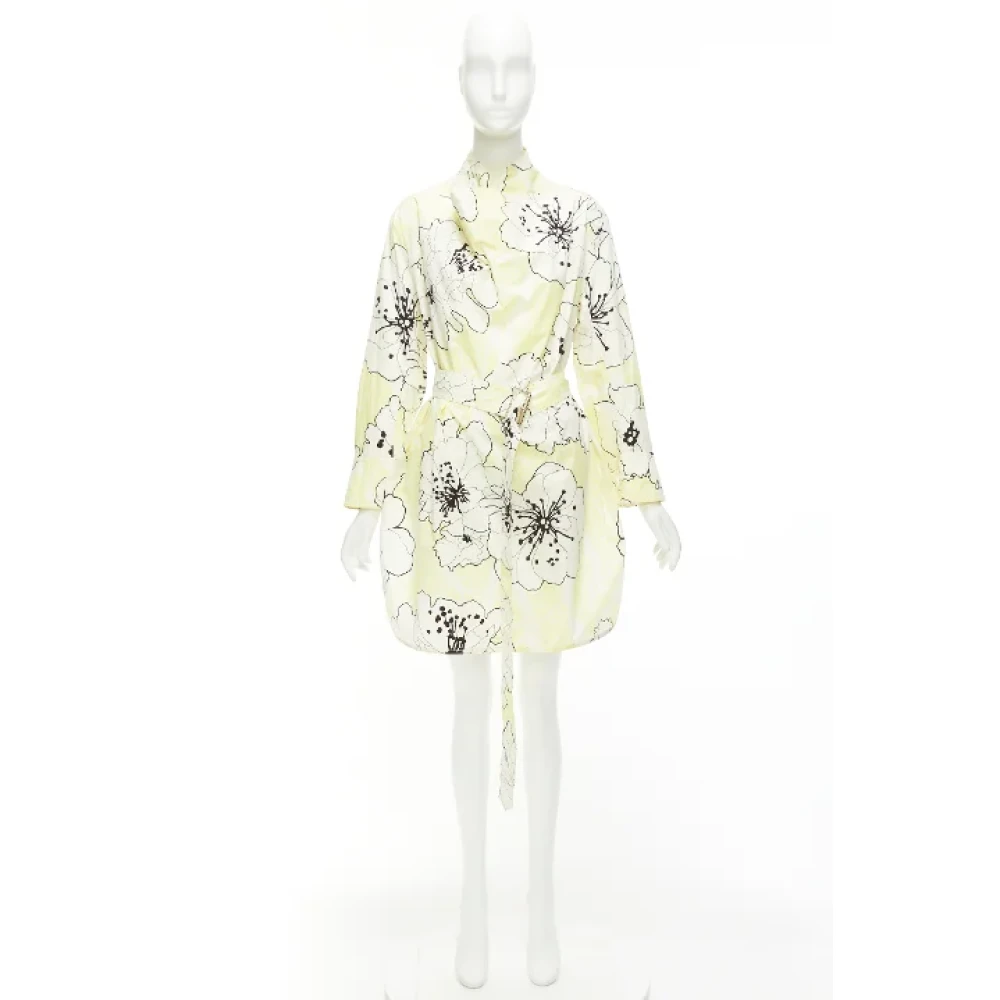 Marni Pre-owned Cotton dresses Yellow Dames