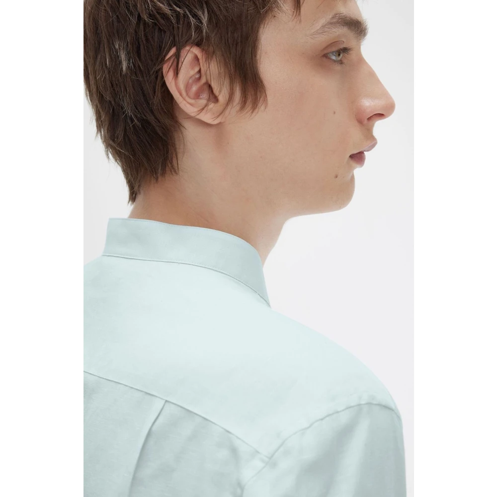 Fred Perry Casual Shirts Blue Heren