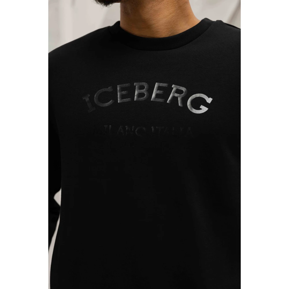 Iceberg Zwarte Heren Trui Lente Zomer Collectie Black Heren