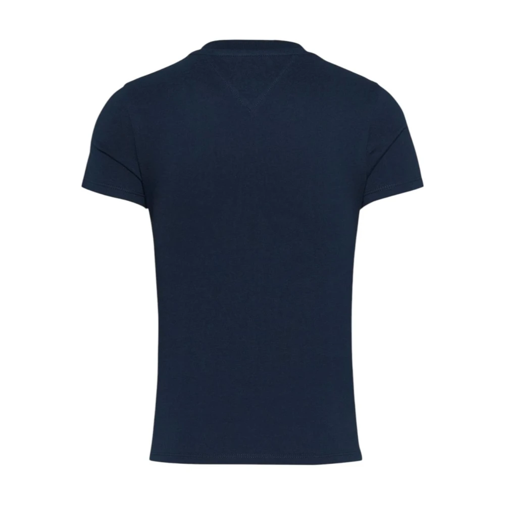 Tommy Jeans Blauw Kortemouw Ronde Hals T-Shirt Blue Dames