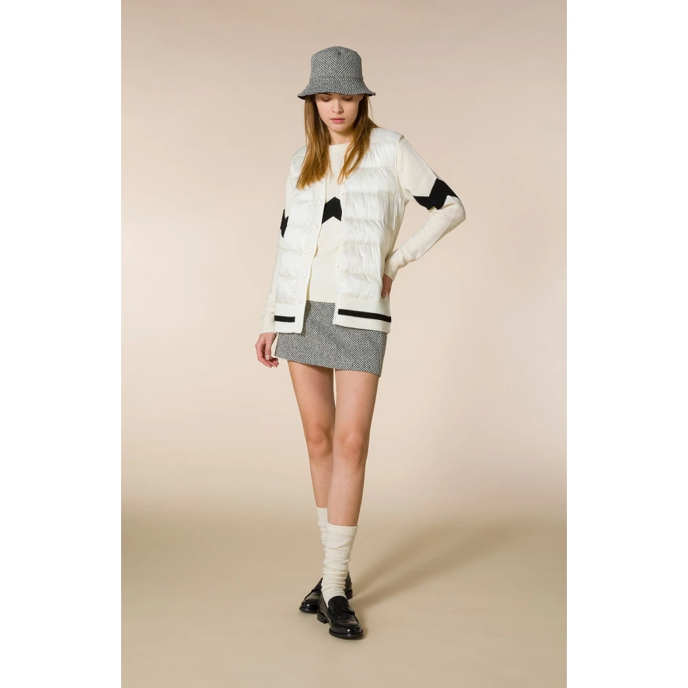 Seventy Zigzag Wollen Trui voor Moderne Vrouwen Beige Dames