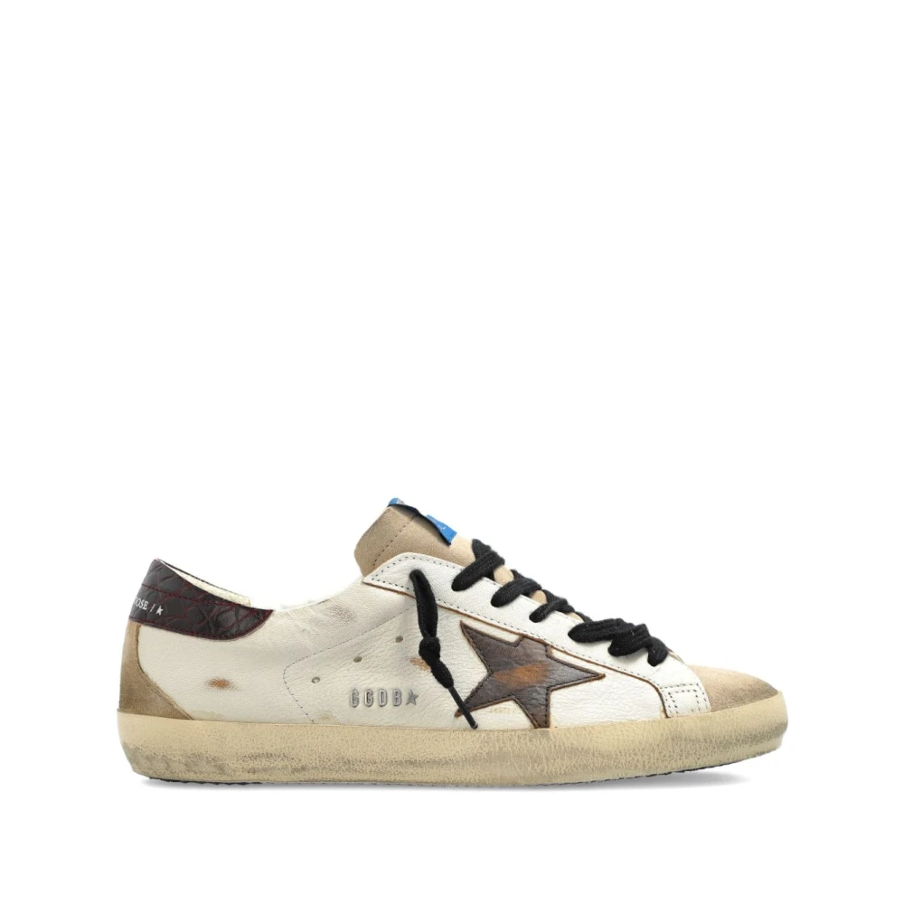 Golden Goose Men's White/Golden Super-Star Sneakers