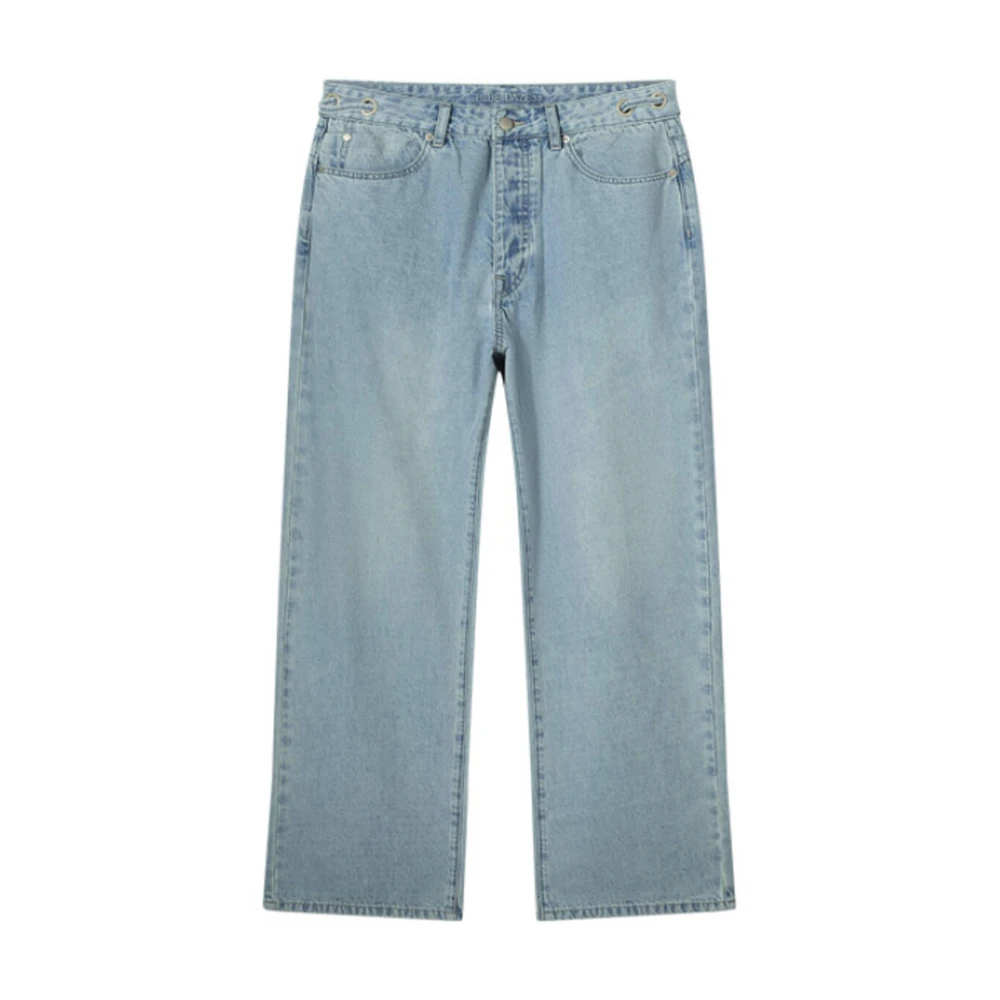 Summum Woman Vintage Cotton Twill Straight Fit Jeans Blue Dames