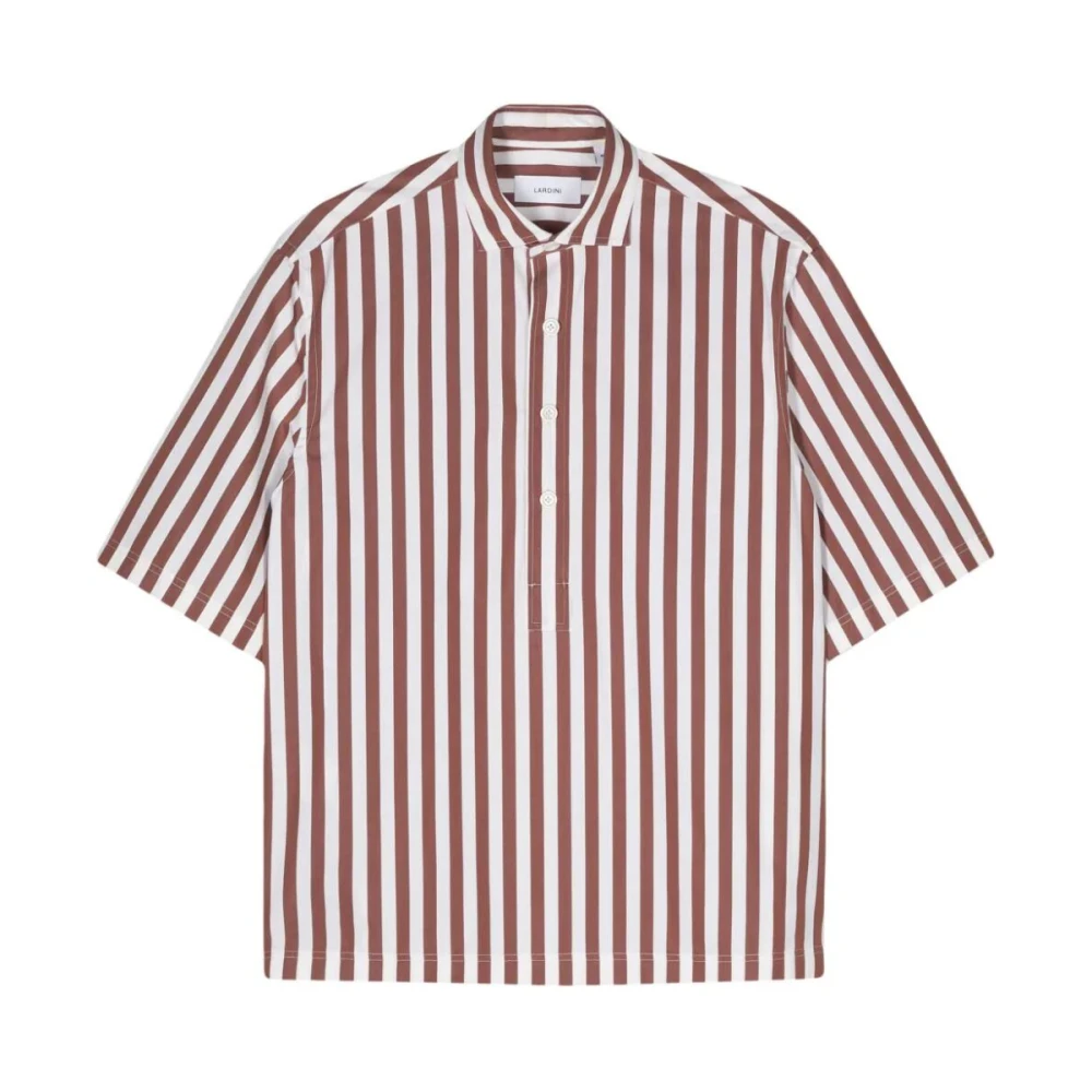 Lardini Tokyo Shirt Bruin Multicolor Heren