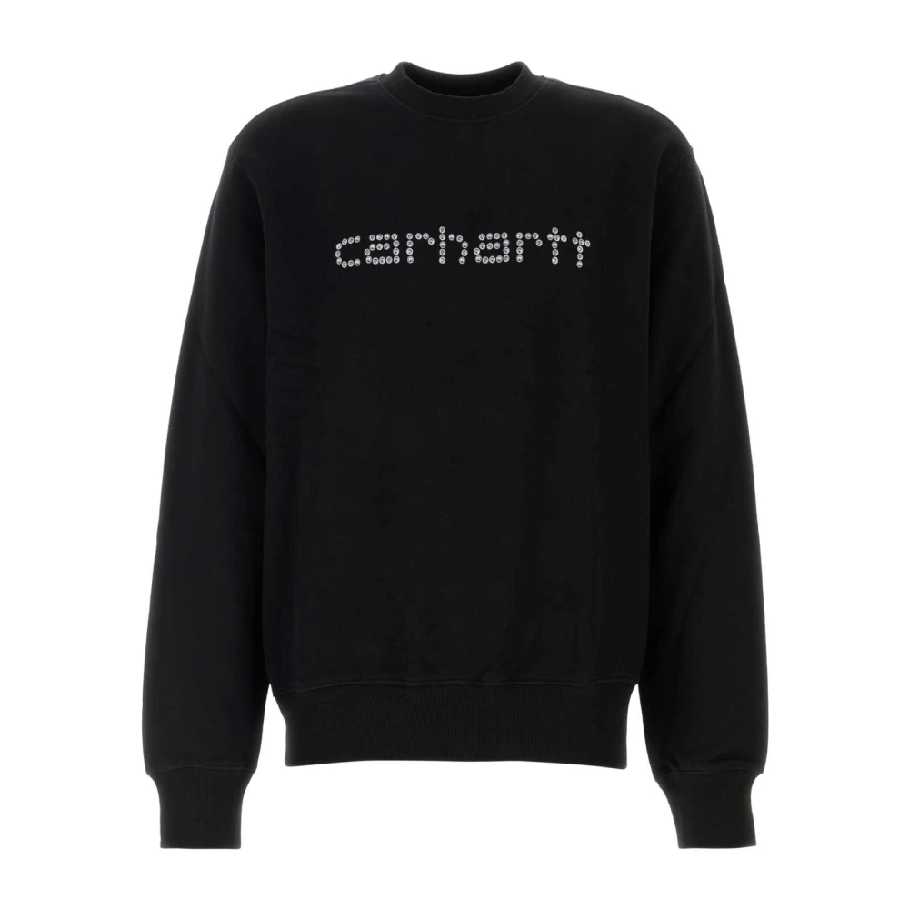 Carhartt WIP Zwarte Rivet Script Sweatshirt Black Heren