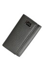 grijs-lederen-zilveren-trifold-sleutelhanger