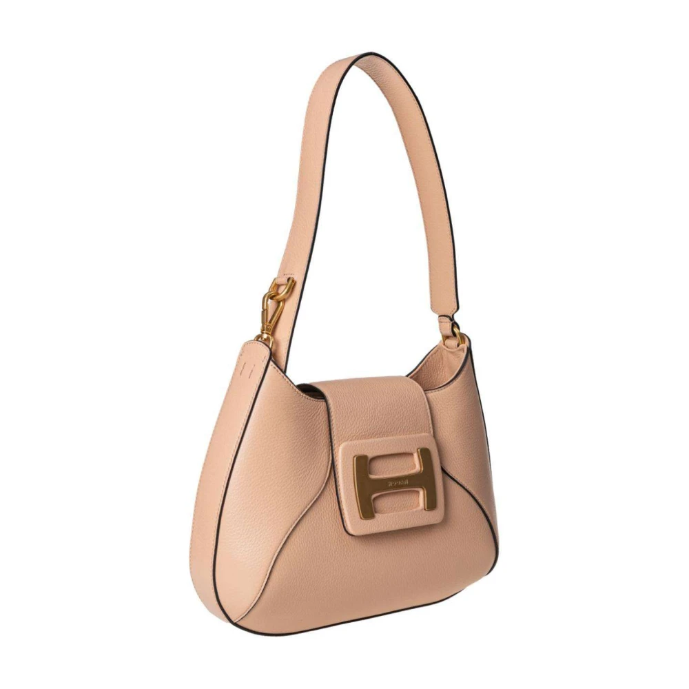 Hogan Stijlvolle Leren Tas Pink Dames