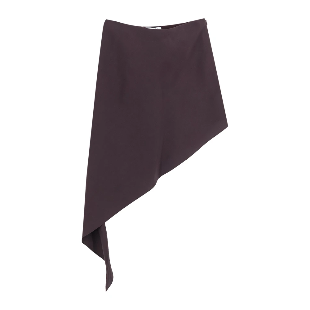 Alaïa Women's Purple Poplin Pointed Skirt