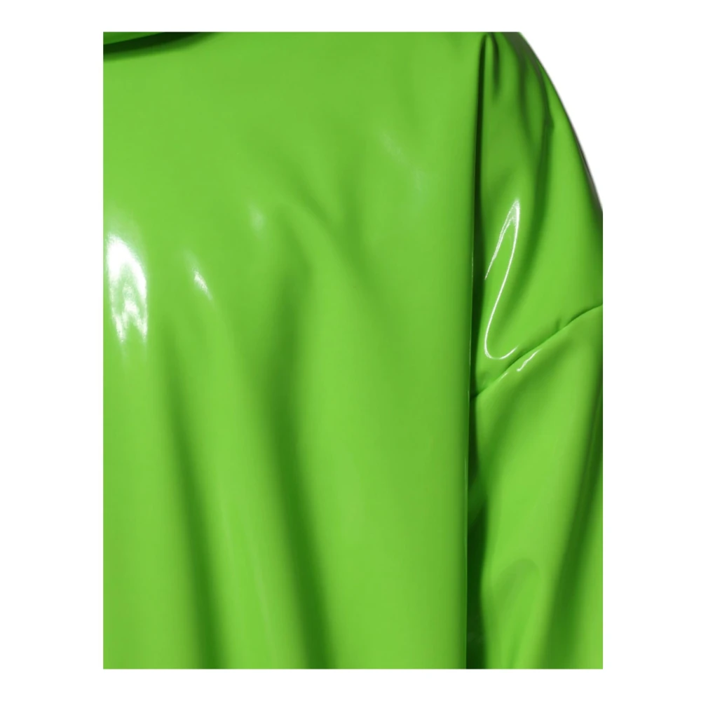 Dolce & Gabbana Neon Groene Logo Hoodie Green Heren