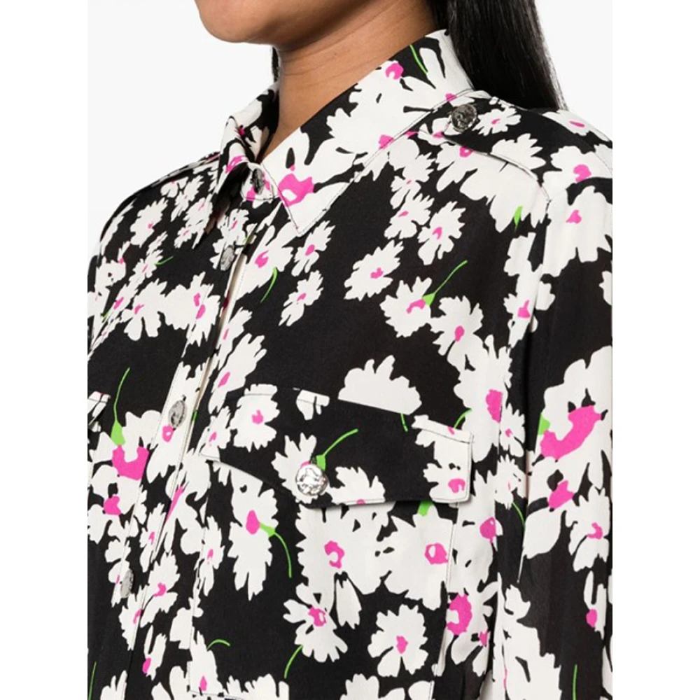 Msgm Bloemenprint knoopsluiting shirt Multicolor Dames