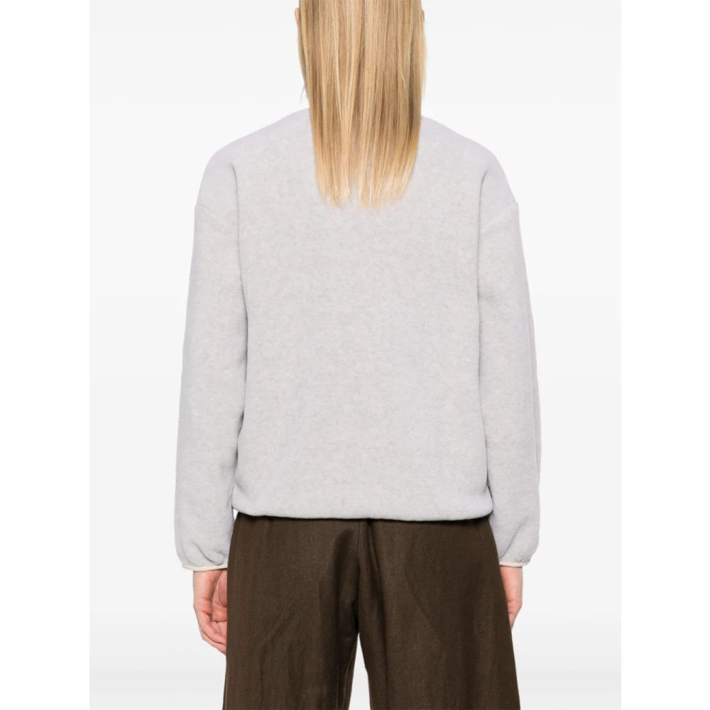 Patagonia Fleece wol-effect jas met hoge kraag Gray Dames