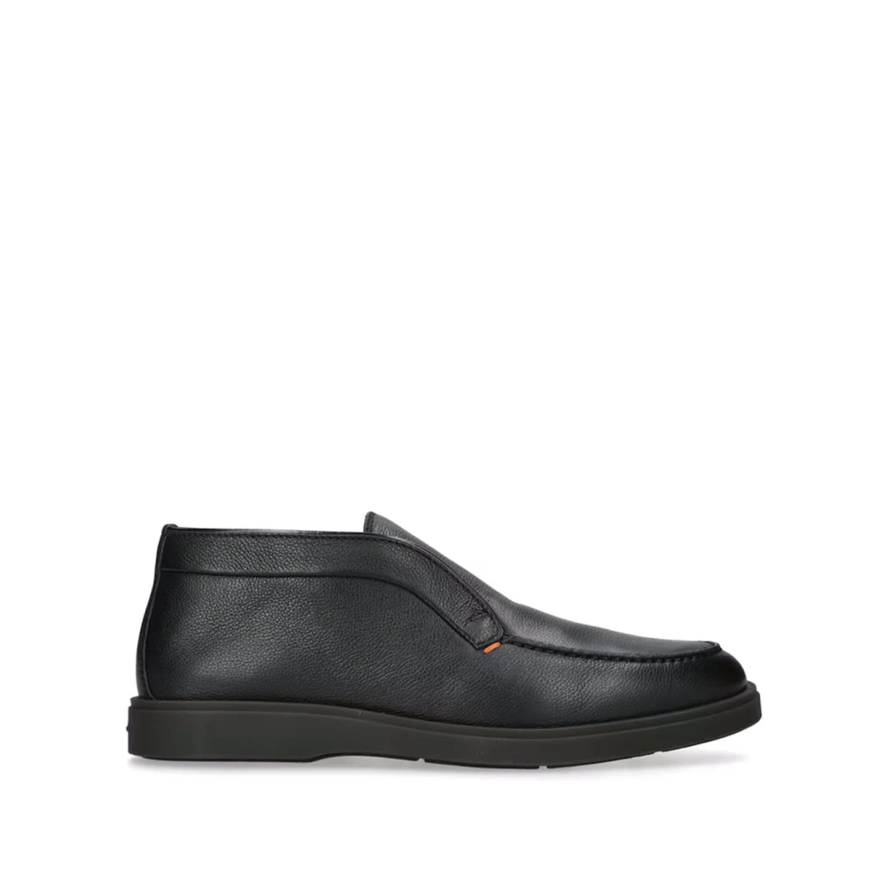 Santoni Men's Black Ankle Boot - Ankle Boots - 5 Uk - Shoes