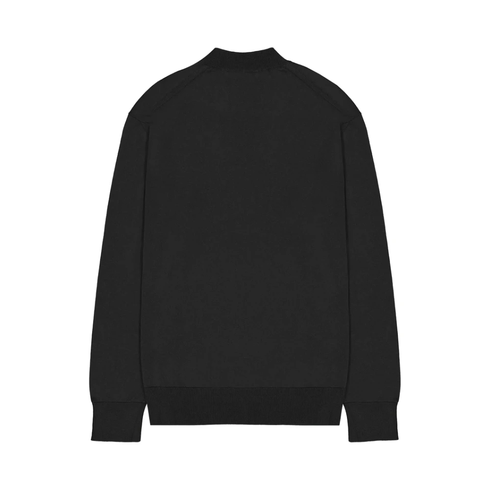 Laneus Zwarte Crew Neck Sweater Black Heren